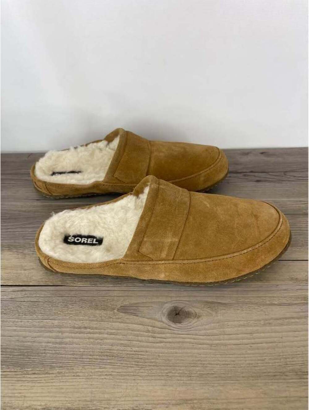 Sorel Suede Slippers Men's Size 12 - Picture 4 of 6